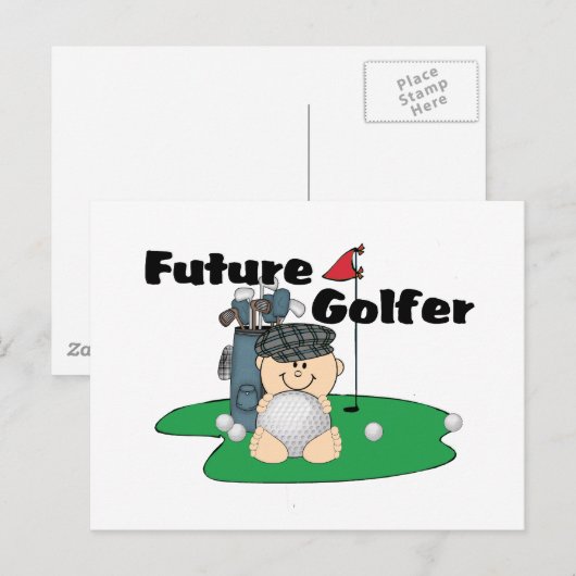 Future Golfer Briefkaart (Voorkant / Achterkant)