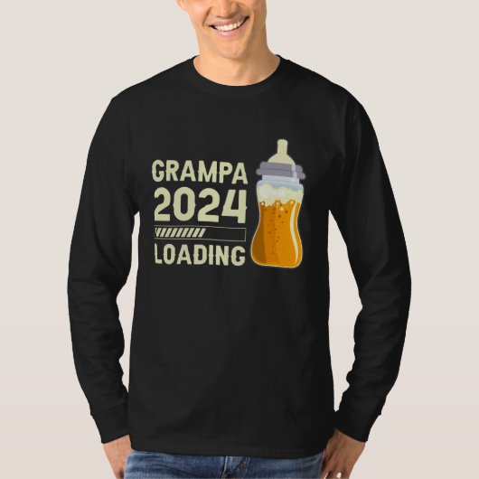 Future Grampa Grampa to be Grampa 2024 loading T-shirt (Voorkant)