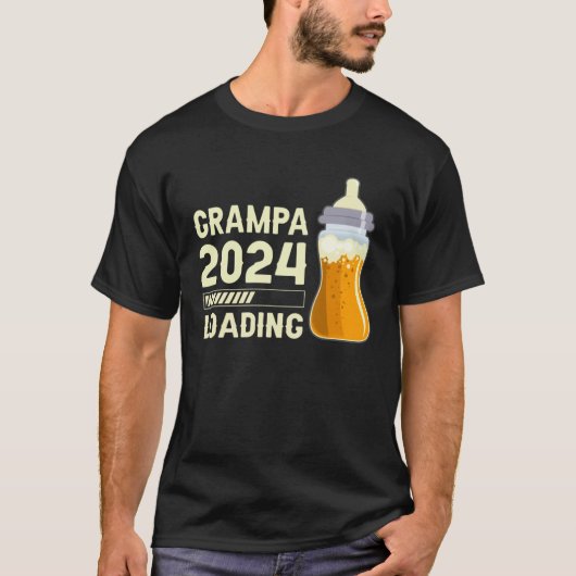 Future Grampa Grampa to be Grampa 2024 loading T-shirt (Voorkant)