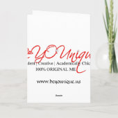 Future Gymnast Wenskaart van BeYOUnique Kaart (Achterkant)