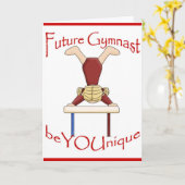 Future Gymnast Wenskaart van BeYOUnique Kaart (Gele Bloem)