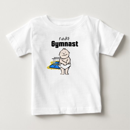 Future Gymnastics Star (Parallel Bar) Baby T-shirt (Voorkant)