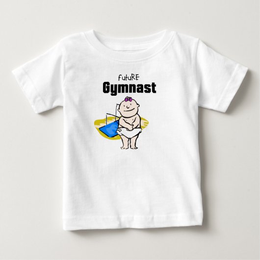 Future Gymnastics Star (Uneven Bars) Baby T-shirt (Voorkant)