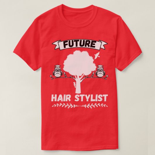 Future Hair Stylist Professional T-shirt (Design voorkant)