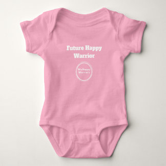 Future Happy Warrior Baby Bodysuit - Roze