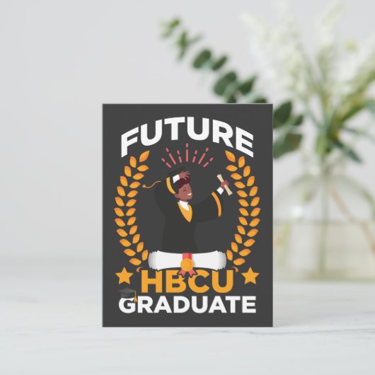 Future HBCU Afstuderen Black African Student Briefkaart (Staand voorkant)