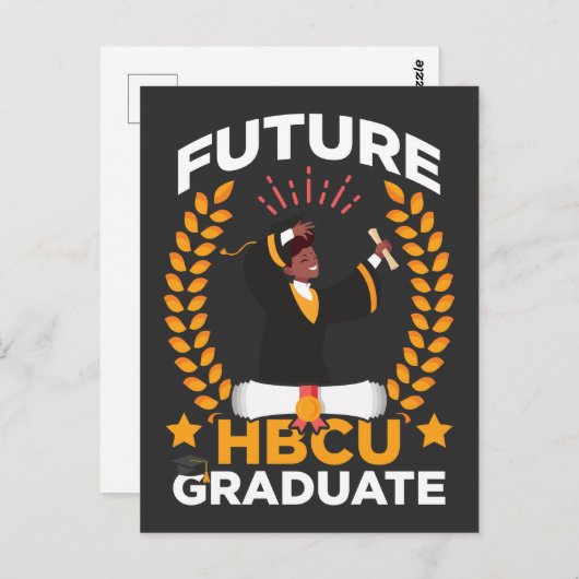Future HBCU Afstuderen Black African Student Briefkaart (Voorkant / Achterkant)