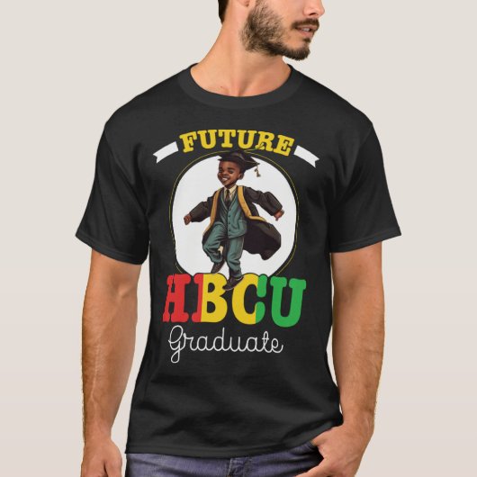 Future HBCU Grad History Black College Youth Black T-shirt (Voorkant)