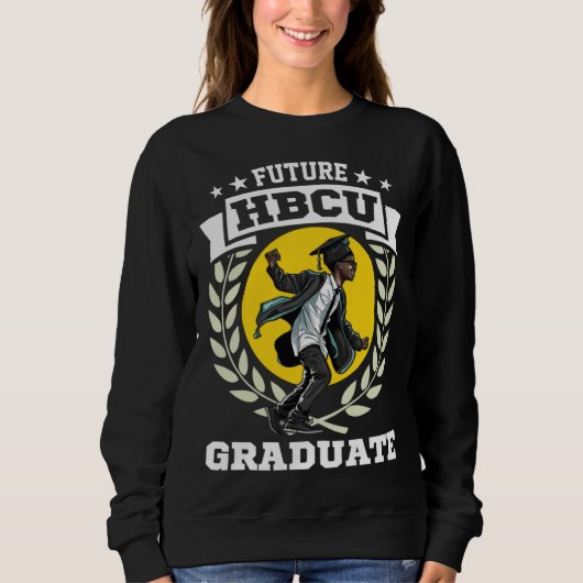 Future HBCU Grad History Black College Youth Black Trui (Voorkant)
