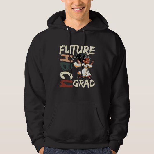 Future HBCU Grad History Black College Youth Kids  Hoodie (Voorkant)