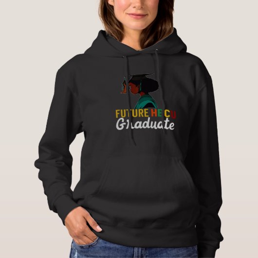 Future HBCU Grad History Black College Youth Kids  Hoodie (Voorkant)