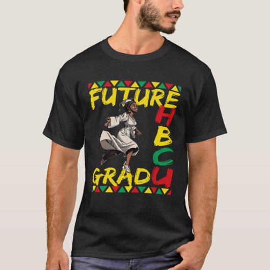 Future HBCU Grad History Black College Youth Kids  T-shirt (Voorkant)