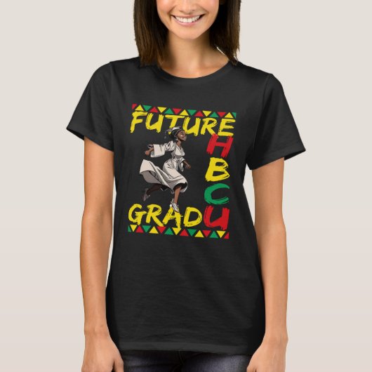 Future HBCU Grad History Black College Youth Kids  T-shirt (Voorkant)