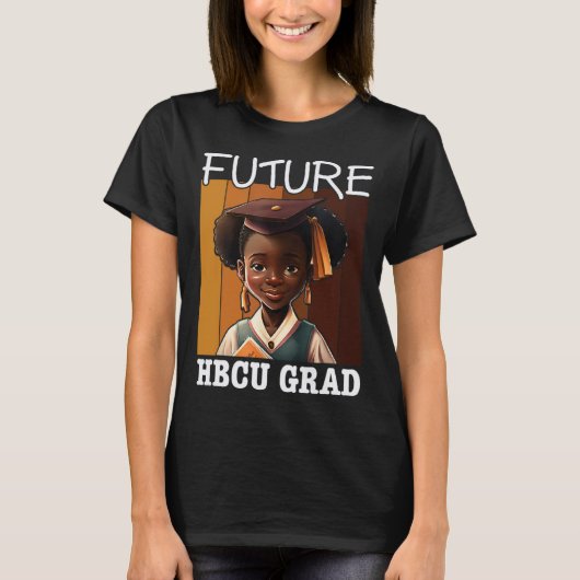 Future HBCU Grad History Black College Youth Kids  T-shirt (Voorkant)