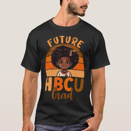Future HBCU Graduate Afro Black College Graduation T-shirt (Voorkant)