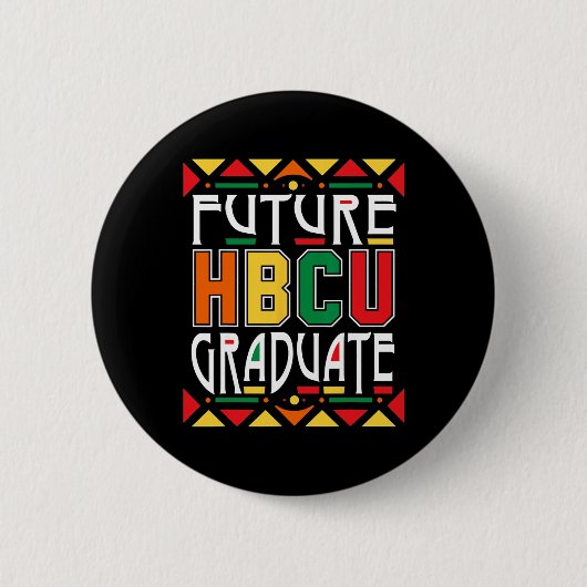 Future Hbcu Graduate Historical Black Colleges Uni Ronde Button 5,7 Cm (Voorkant)