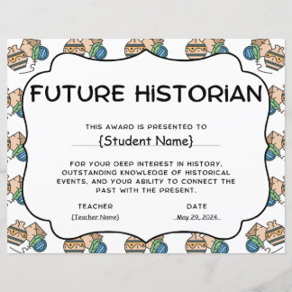 Future Historian Student Recognition Award