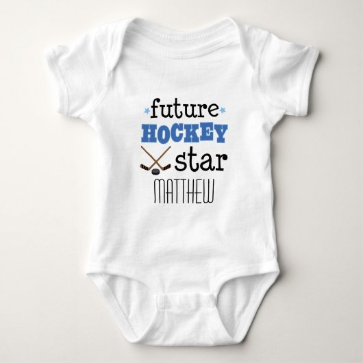Future Hockey Star Gepersonaliseerd Kinder T-shirt (Voorkant)