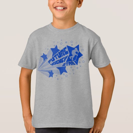 Future Hockey Star T-Shirt met Naam & Nummer (Voorkant)