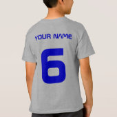 Future Hockey Star T-Shirt met Naam & Nummer (Achterkant)