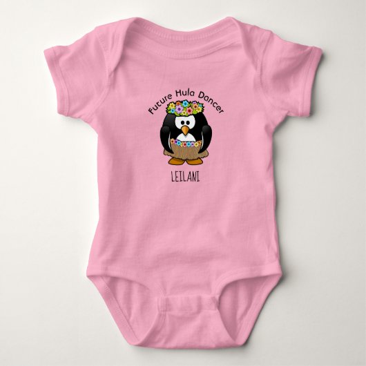 Future Hula Dancer Baby Bodysuit (Voorkant)