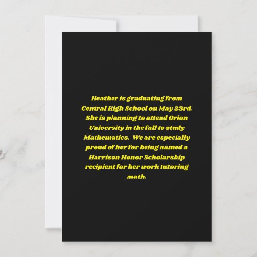 Future is Bright Graduation Party Invitation Kaart (Achterkant)