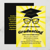 Future is Bright Graduation Party Invitation Kaart (Voorkant / Achterkant)