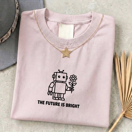Future Is Bright Tech Unisex Grafische T-shirt