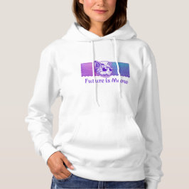 Future Is Meow beroemd gemaakt door Cyberpunk Neon Hoodie