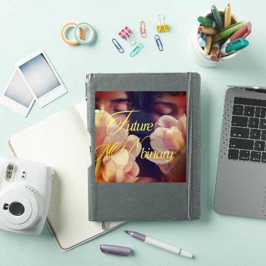 Future is Non-binary Floral Sticker (iPad Cover)