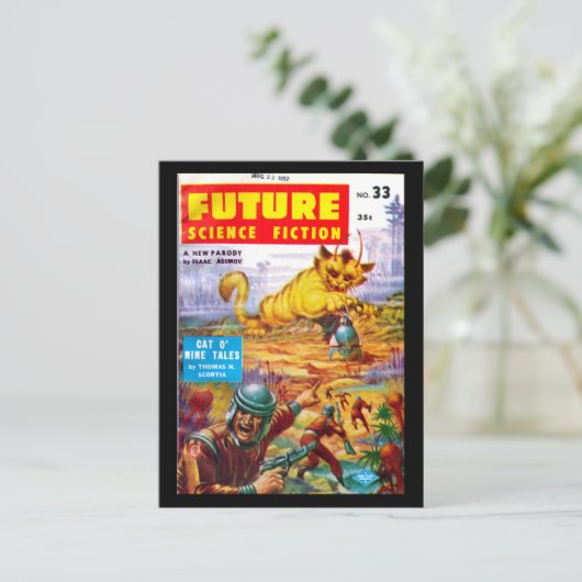 Future June 1957_Pulp Art Briefkaart (Staand voorkant)