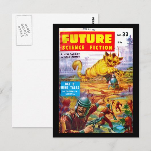 Future June 1957_Pulp Art Briefkaart (Voorkant / Achterkant)