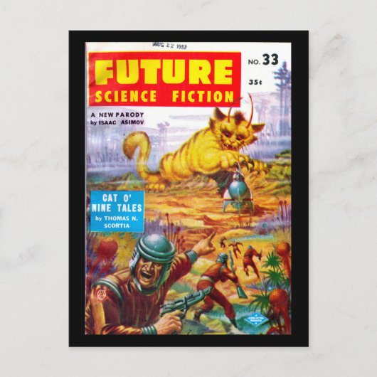 Future June 1957_Pulp Art Briefkaart (Voorkant)