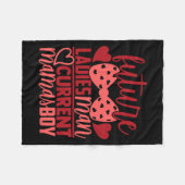 Future Ladies Man Current Mamas Boy Valentine Son  Fleece Deken (Voorkant (Horizontaal))