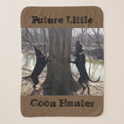Future Little Coon Hunter Sherpa Deken (Voorkant)