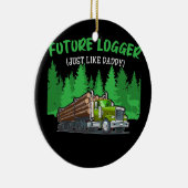 Future LoggerNet als papa Green Skidder Keramisch Ornament (Rechts)