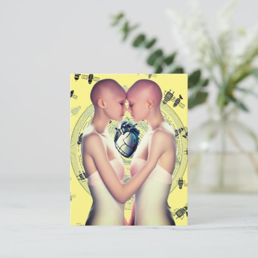 Future Love Feestdagenkaart (Staand voorkant)