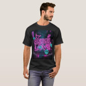 Future Love Riot – Neon Romance Street Art T-shirt (Voorkant volledig)