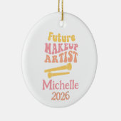 Future Makeup Artist  Keramisch Ornament (Rechts)