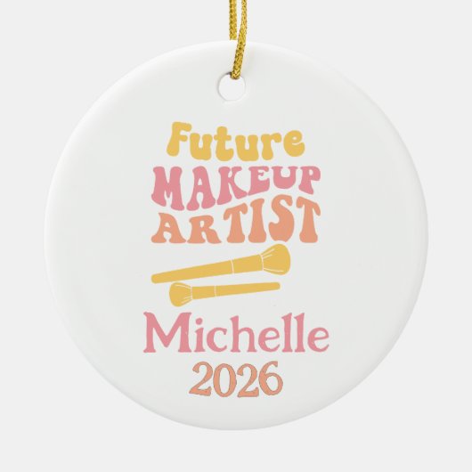 Future Makeup Artist  Keramisch Ornament (Voorkant)
