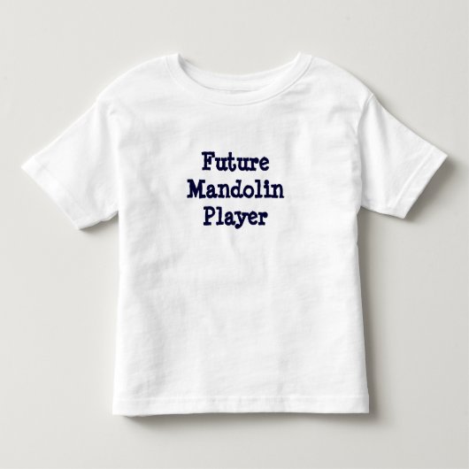 Future Mandolin Player Kinder Shirts (Voorkant)