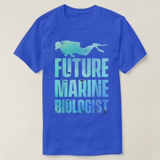 Future Marine Biologist Biology Ocean Science Stud T-shirt (Design voorkant)