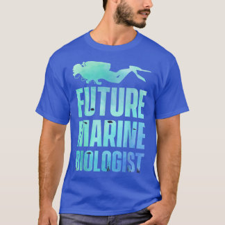 Future Marine Biologist Biology Ocean Science Stud T-shirt