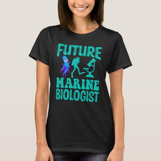 Future Marine Biologist Ocean Life Biology Student T-shirt (Voorkant)
