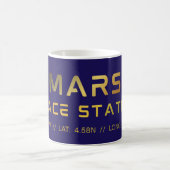 Future Mars Space Station grafische tee met scienc Koffiemok (Center)