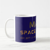 Future Mars Space Station grafische tee met scienc Koffiemok (Links)