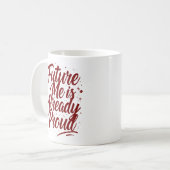 Future Me is al trots - bevestiging Koffiemok (Voorkant links)