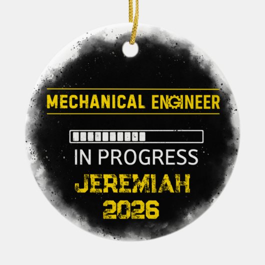 Future Mechanical Engineer Ceramic Ornament (Voorkant)