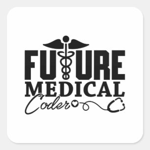 Future Medical Coder Assistant-programma Vierkante Sticker