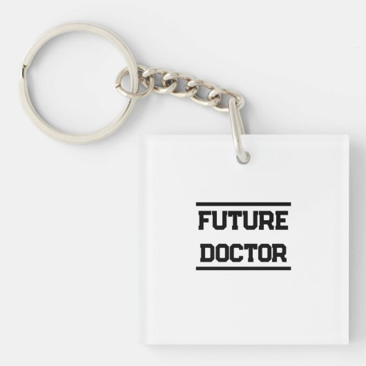 Future Medical Title Minimal Text Design Sleutelhanger (voorkant)